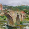 Taggia. The stone bridge